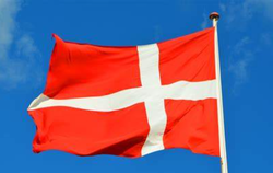 덴마크 국기.