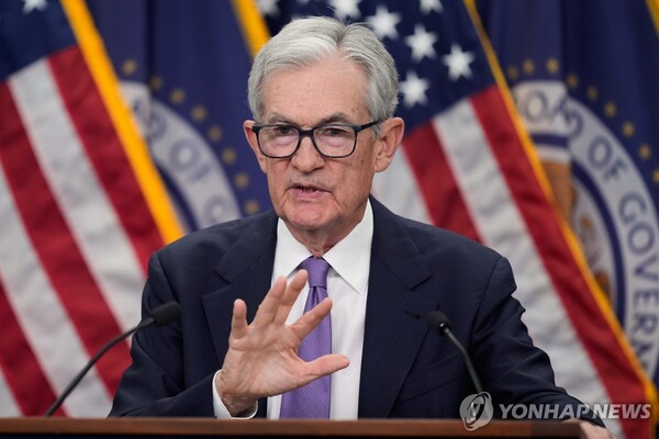 제롬 파월 연준 의장이 지난 10월 29일(현지시간) 미국 워싱턴DC 연준에서 FOMC 회의를 마친 후 기자회견을 하고 있다. (사진=AP 연합뉴스)