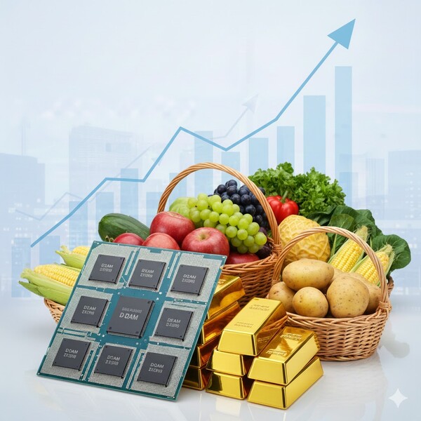  생산자물가가 반도체 수요 강세로 두 달 연속 상승했다 (AI생성 이미지)