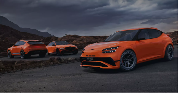 제네시스가 미국 뉴욕에서 최근 공개한 GV60 마그마. (사진=제네시스 홈페이지 캡처) 